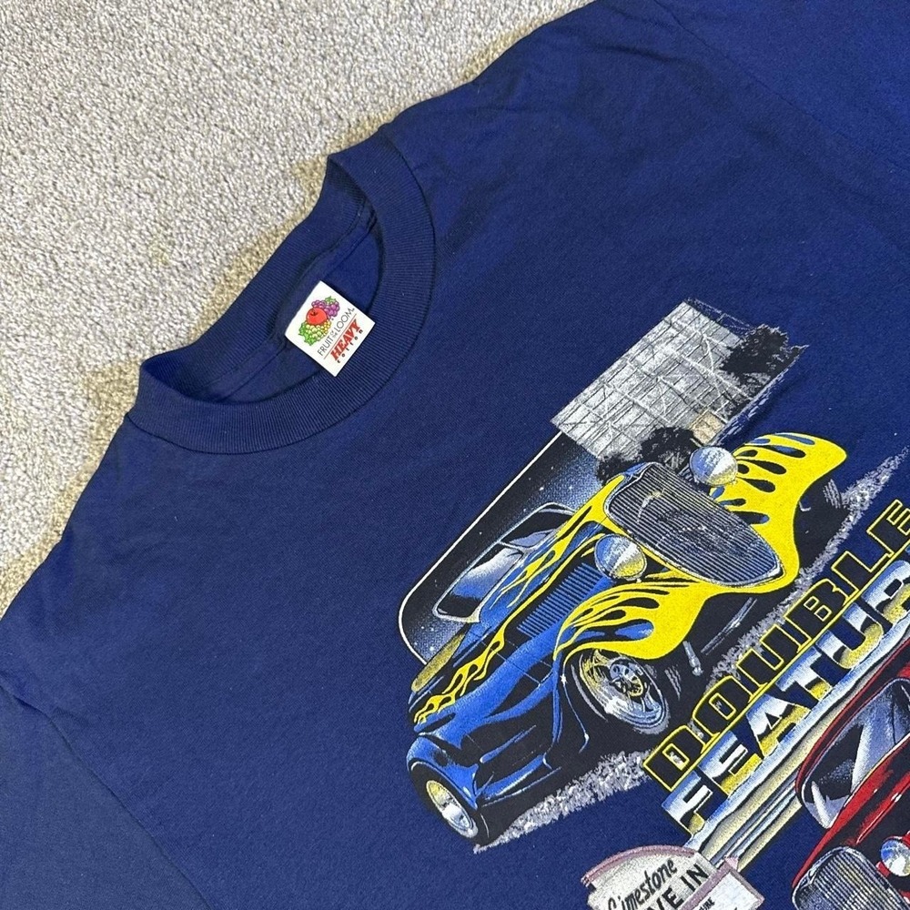 Double Feature Racing T-Shirt Motorsports Graphic Tee